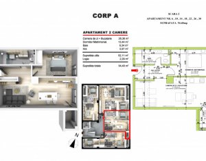 Appartement 2 chambres à vendre dans Floresti