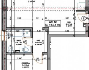 Appartement 2 chambres à vendre dans Cluj-napoca, zone Dambul Rotund