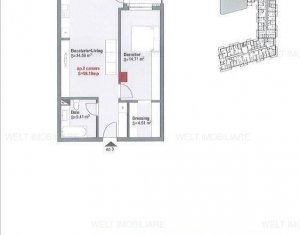 Appartement 2 chambres à vendre dans Cluj-napoca, zone Centru