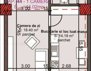 Appartement 1 chambres à vendre dans Cluj-napoca, zone Marasti