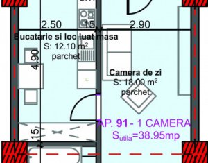 Lakás 2 szobák eladó on Cluj-napoca, Zóna Marasti