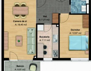 , 62m2 on Cluj-napoca, Zóna Buna Ziua