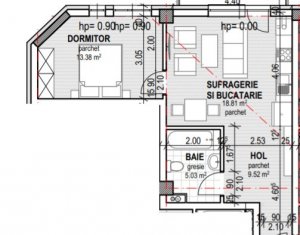 , 46.74m2 on Cluj-napoca, Zóna Dambul Rotund