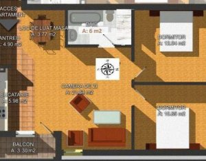 Appartement 3 chambres à louer dans Floresti