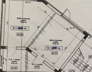 Üzlethelyiség kiadó, 43m2 on Floresti