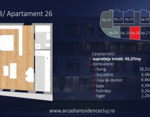 Appartement 1 chambres à vendre dans Cluj-napoca