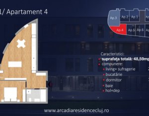 Appartement 2 chambres à vendre dans Cluj-napoca