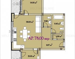 Appartement 3 chambres à vendre dans Cluj-napoca