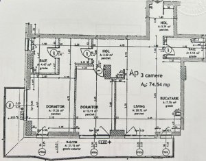 Appartement 3 chambres à vendre dans Cluj-napoca, zone Sopor
