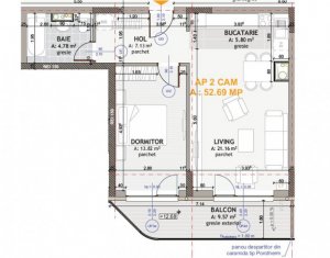 , 52.69m2 dans Floresti