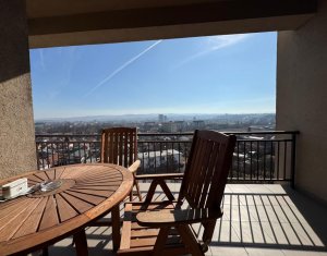 Apartament 3 camere, ultrafinisat, mobilat si utilat, panorama unica ! 