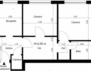Appartement 2 chambres à vendre dans Cluj-napoca, zone Gara