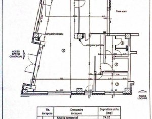 Espace Commercial à louer, 96m2 dans Cluj-napoca, zone Gara