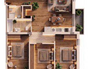PRETURI PROMO ! Apartament de 4 camere, imobil nou, preturi de la 2300 EUR/mp !